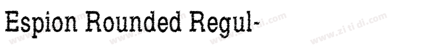 Espion Rounded Regul字体转换